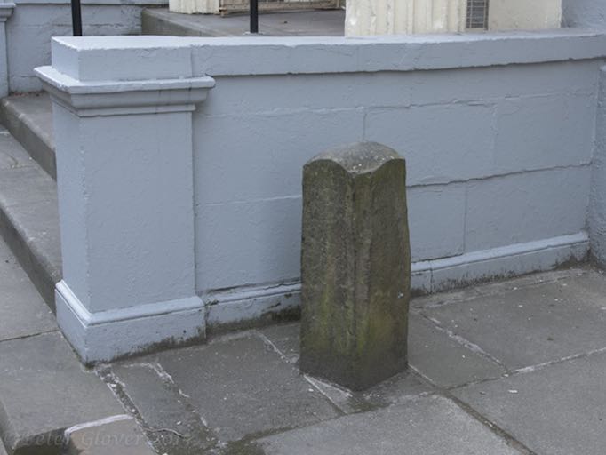 Granite blocks at the entrance to The Old Museum Building